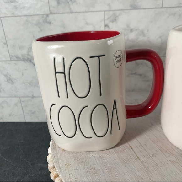 - Rae Dunn set of 2 hot cocoa mugs - Picture 3 of 7